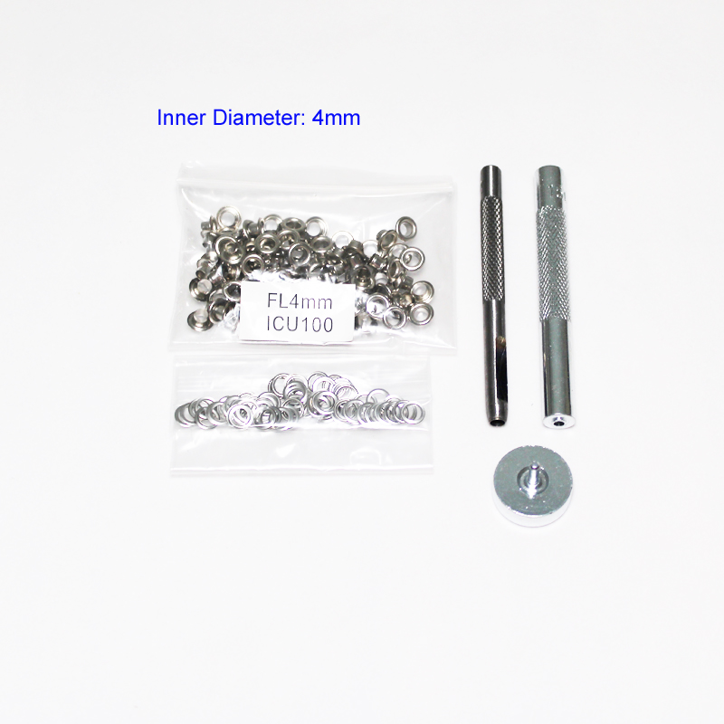 Silver Metal Eyelets 6mm 10mm 14mm 18mm With Hole Punch Tool For Shoes Bag läderbältesöglor GROMMET