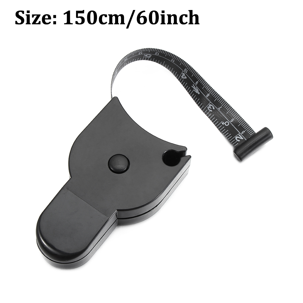 150cm/60 Inch Self-tightening Measure Tape Body Waist Keep Fit Sewing Tailor Measurement Tools Automatic Telescopic Circle Ruler