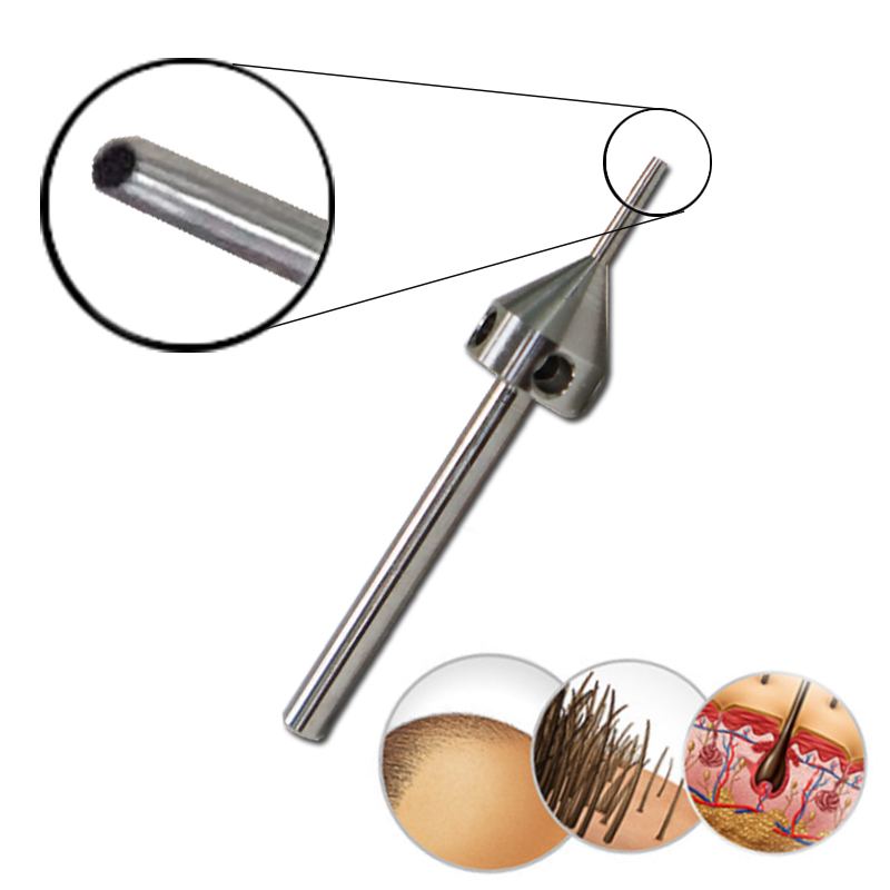 1x Hårtransplantation Implanter Kit FUE Manual Punch Storlek 0,8/0,9 mm för hår tunnare och baldingbehandling - Gör håret tjockare