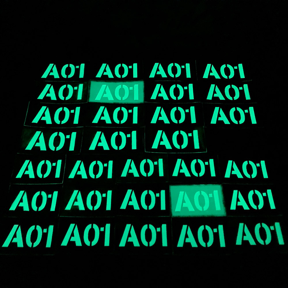 Lumineux Custom Laser Cutting Patch Radio Appel Nom du signal Tapes Tactique Morale Tactique Military Airsoft SealTeam