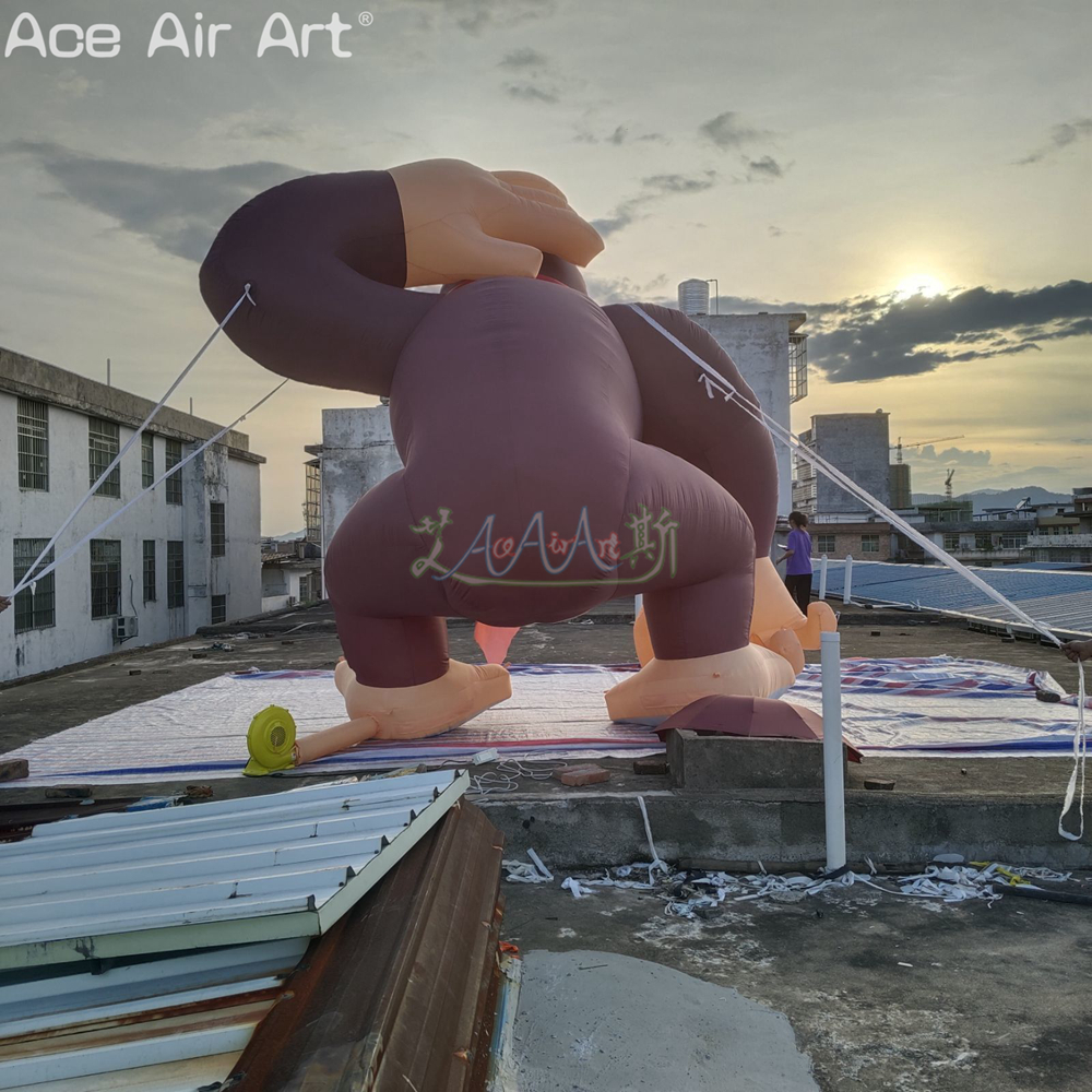 2022 Mascot di gorilla gigante di altezza da 5 m personalizzati un evento pubblicitario all'aperto realizzato da Ace Air Art