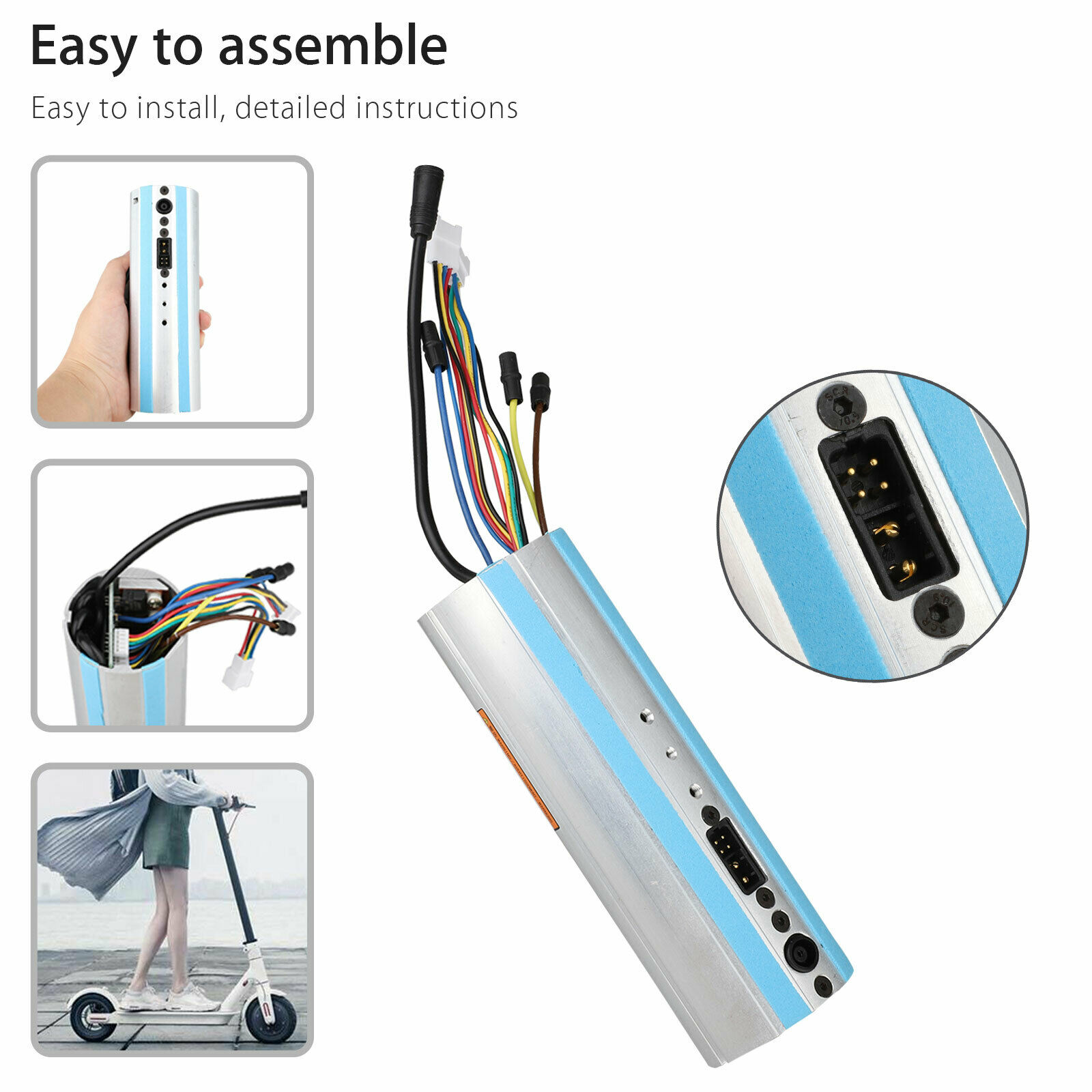 Electric Scooter Bluetooth-compatible Dashboard Control Board Motherboard Controller Charger for Ninebot Es1 Es2 Es3 Es4 Scooter