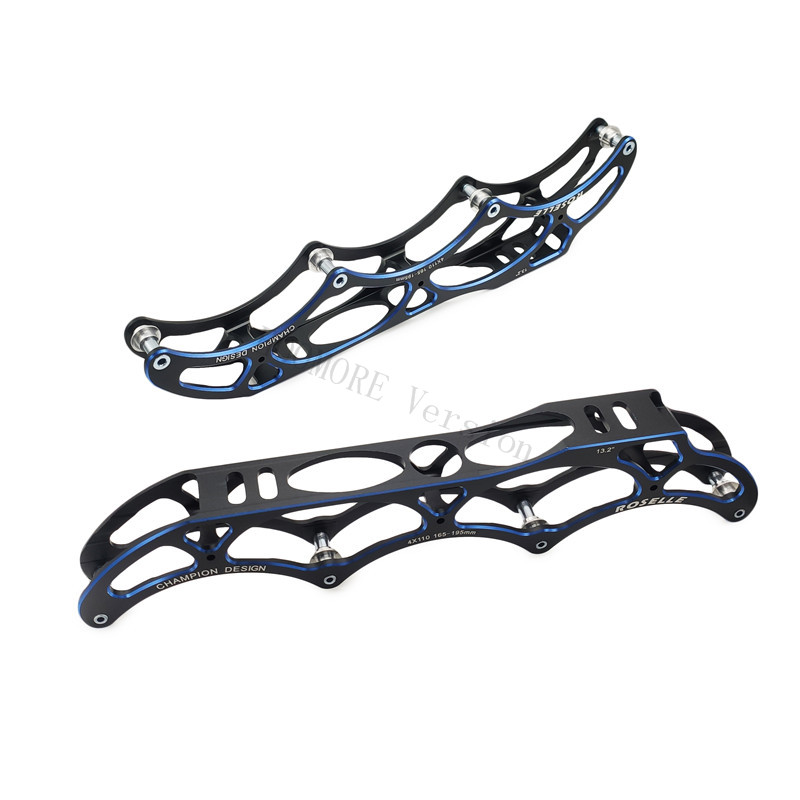 165mm & 195mm Mount Slot 4X100 4X110mm Inline Speed Skates Base with M7 Alloy Speed Race Skating Frame Super Light Professional
