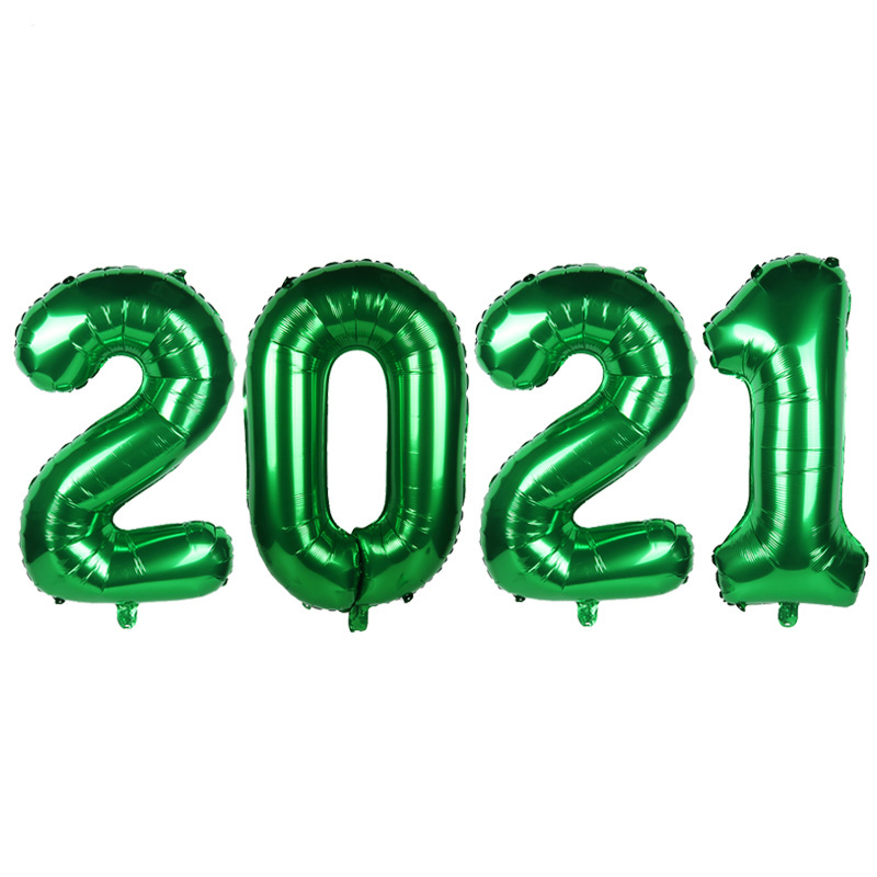 32 / 40inch Numéro de papier d'aluminium vert ballons d'hélium Ballons Ballons pour adultes décor anniversaire 1 2 3 4 5 6 7 8 9 pour les enfants décorations de fête d'anniversaire pour enfants