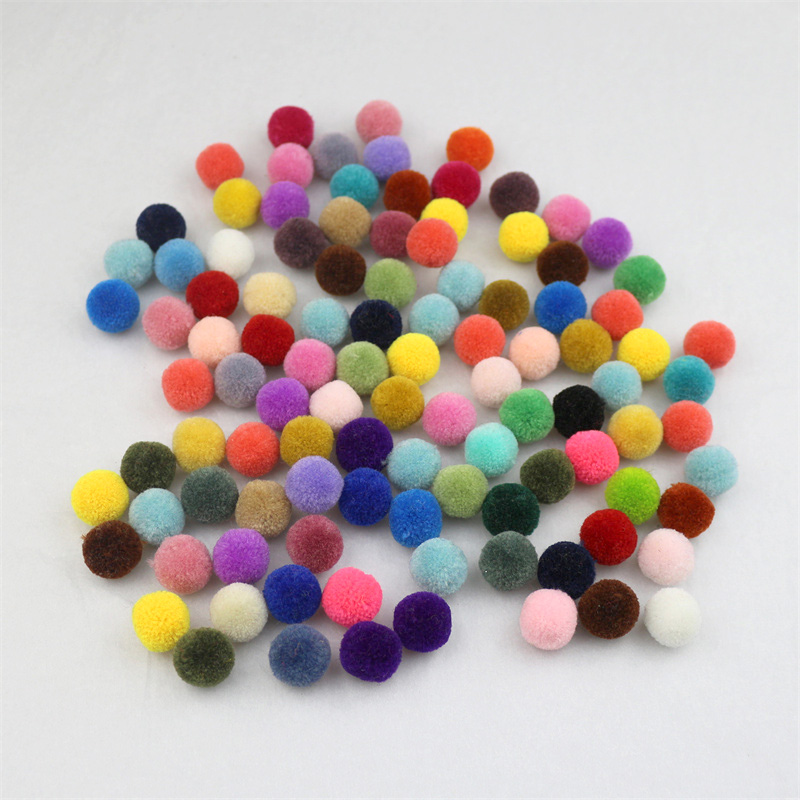 15mm Cashmere Waxberry Pom Pom Balls DIY Craft Scarf Shoes Hats Fur Headwear Hair Clip Accessories Soft Plush Pompones