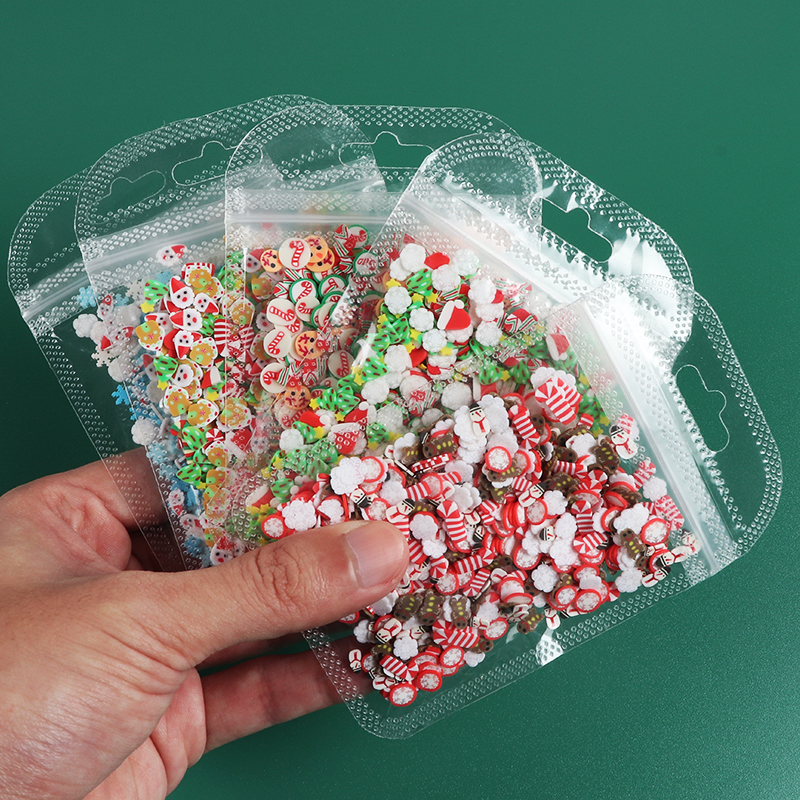 10g Joyeux Noël argile molle époxy résine flocons biscuits flocons de neige slime garniture des remplissages d'artisanat en résine fournit à la main le bricolage fait à la main