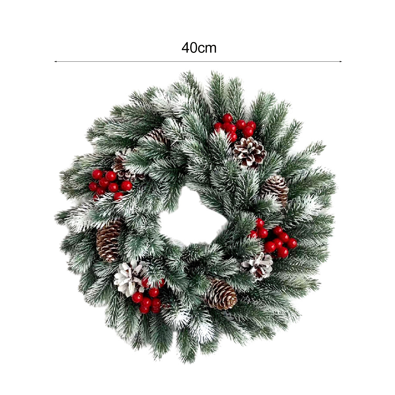 Kerst Pine Cone krans hangend draagbare PE hangende led kerstdeur slingerdeur slingermas boomhangende ornament voor huis