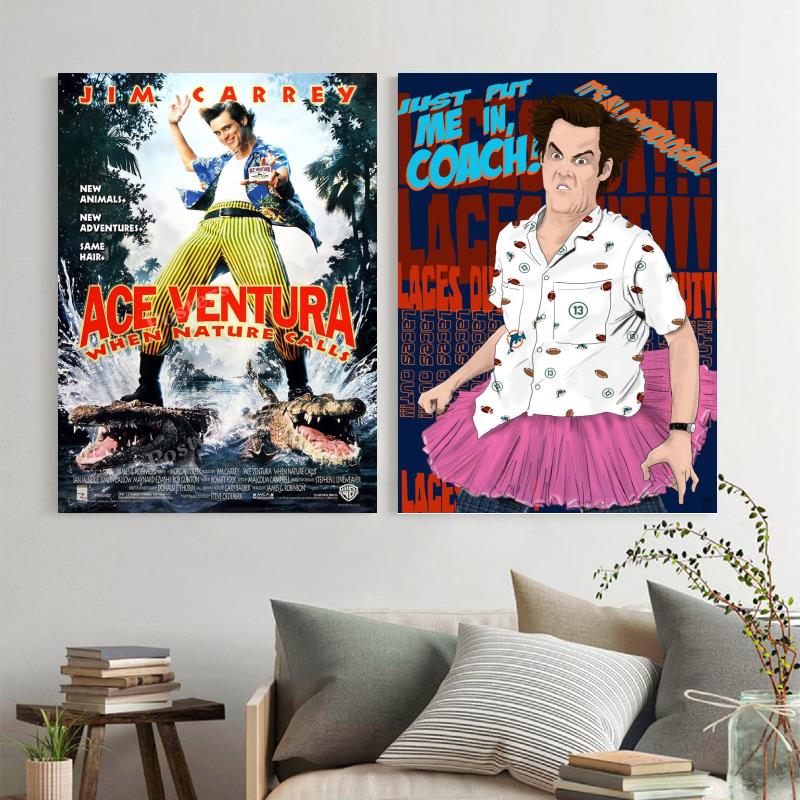 Ace Ventura Movie TV Show de Anime Canvas Art Poster e Wall Art Picture Print Modern Family Bedroom Decor Posters