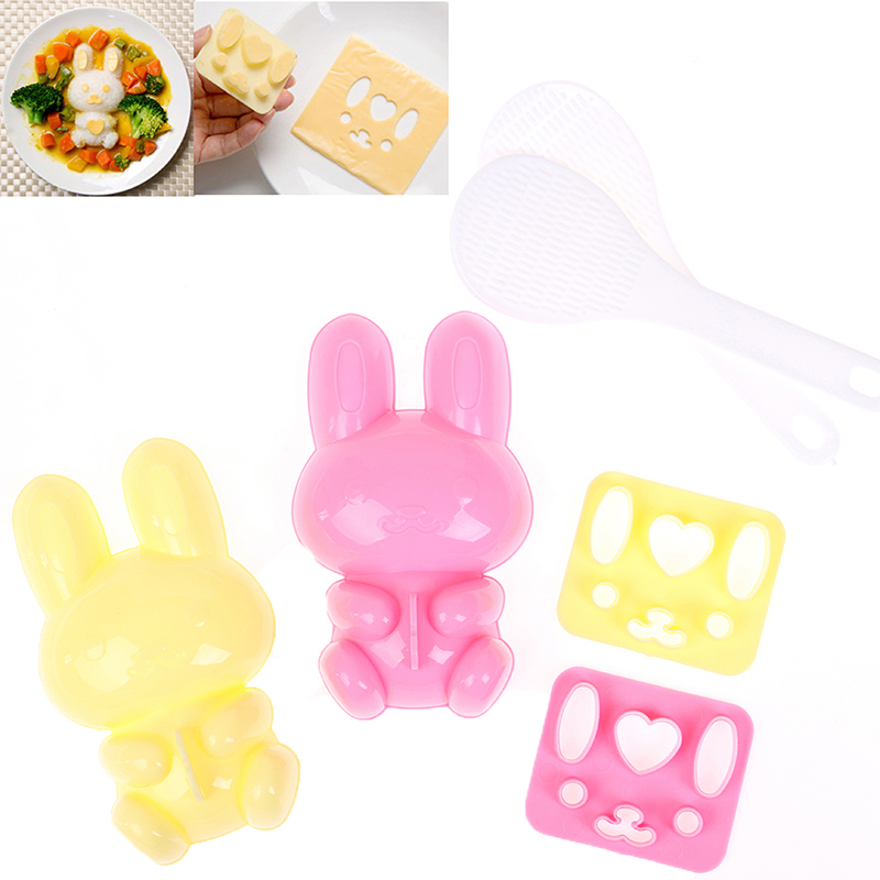 bricolage mignon souri sandwich outil Sushi Nori Rice Mold Decor Cutter Bento Maker