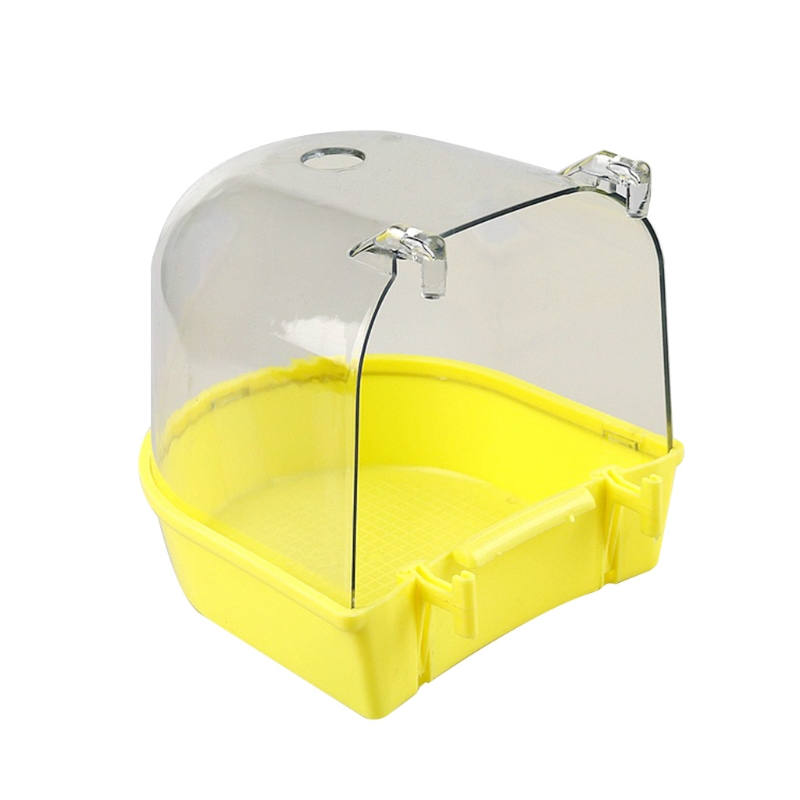 Bird Bath Box Parrot Bathing Cage Accessoire voor kleine vogels Parakeet Canary Budgerigar Justbirds transparante top