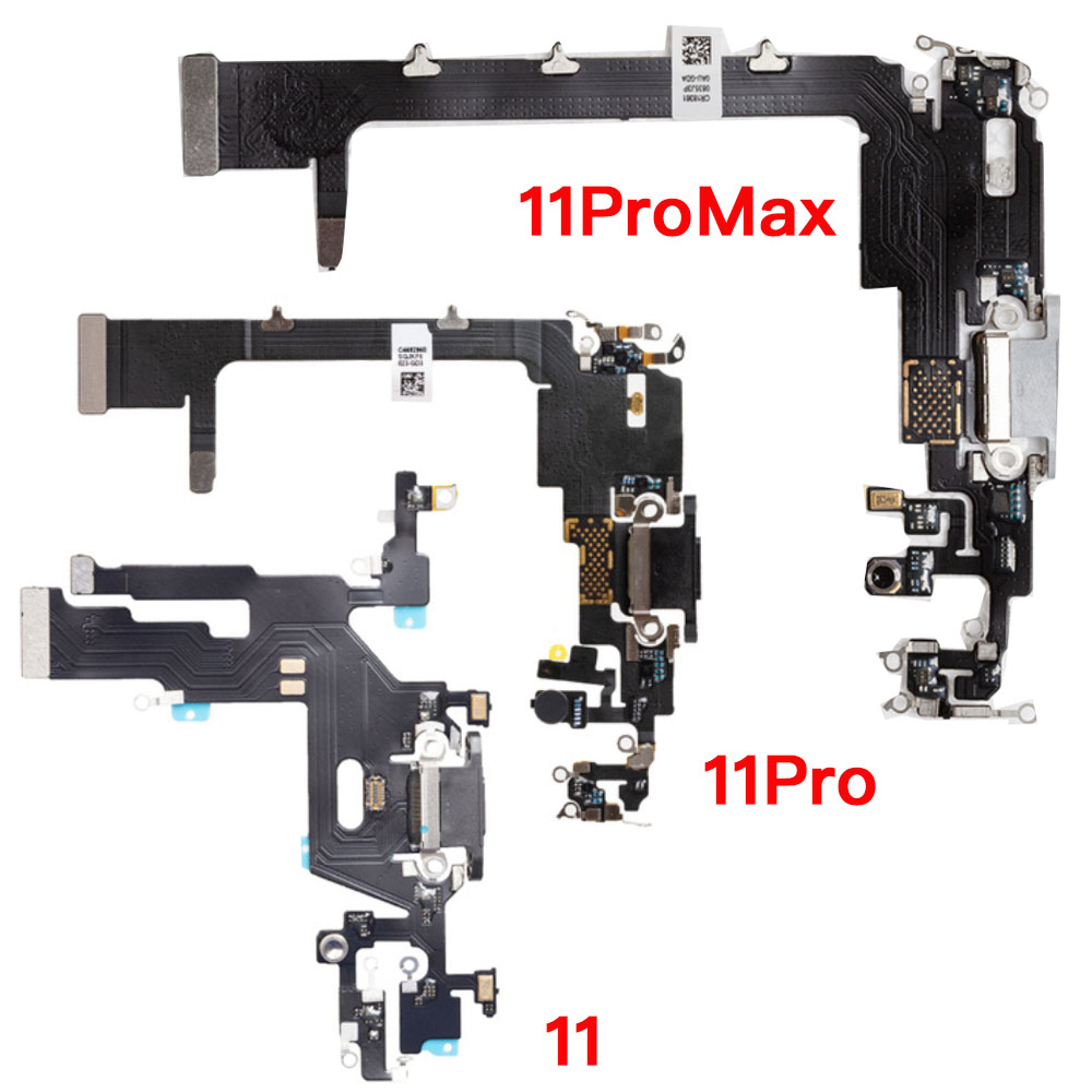 Laadpoort USB Dock Flex Cable voor iPhone 11 12 12mini Pro Max Charger Microfoon en signaalantenne -vervanging