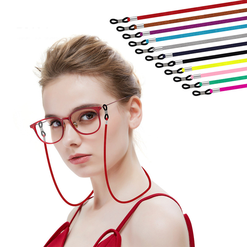 Cuir Nouveau design High Elasticité Lunettes de soleil Collier Collier Lunets Lunets Cordon de chaîne STRAPE DÉCORAT