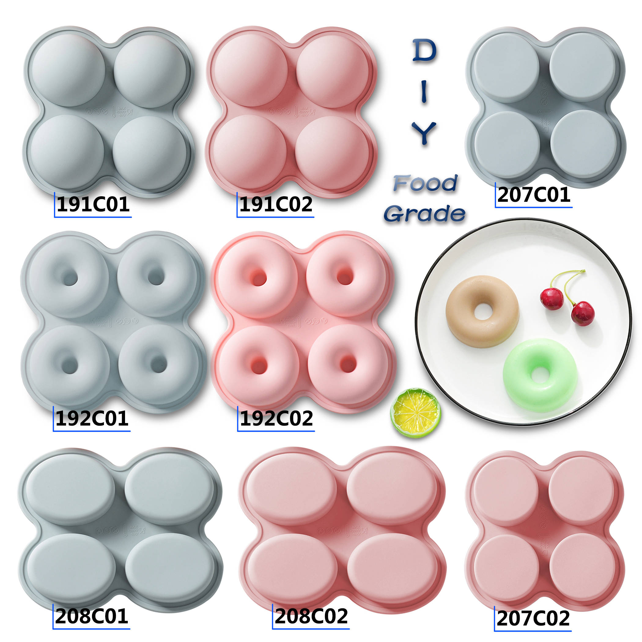 Types boulange moule en silicone four bricolage à chaleur antiadhésive résistante au chocolat biscuit biscuit glace gâteau cuit à la pâtisserie