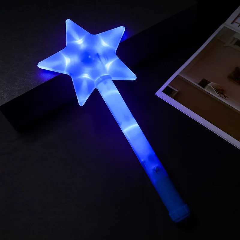 Led Rave oyuncak LED Işık Yanıp Stars Stick Aydınlık Parti Parlayan Yıldızlar Sopa Hediyeler Çocuk Kız Erkek Erkek Mutlu Yıllar Gece Partisi Glow Malzemeleri 240410