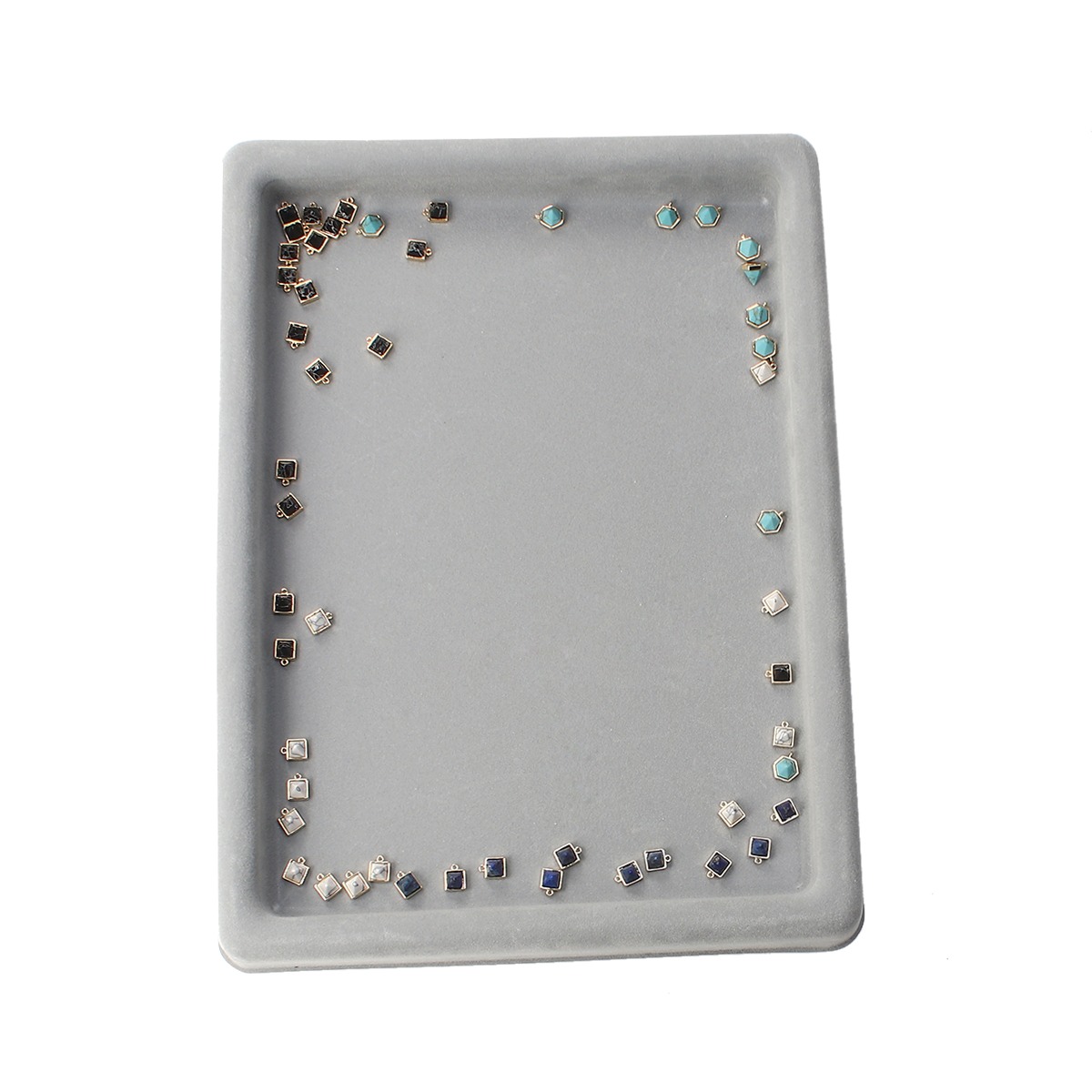 Torna perle di blocco grigio Vale perle perle perline bracciale fai da te Stringe di design di gioielli perle sciolte gocce vassoio vuoto 