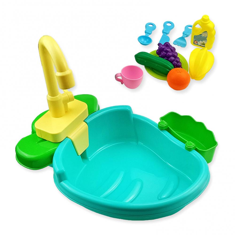 Children Wash Basin Bath Shower Bird Bathroom Tap Kitchen Set Play House Toy Premium ABS Material Bird Pet Creative Bathtub