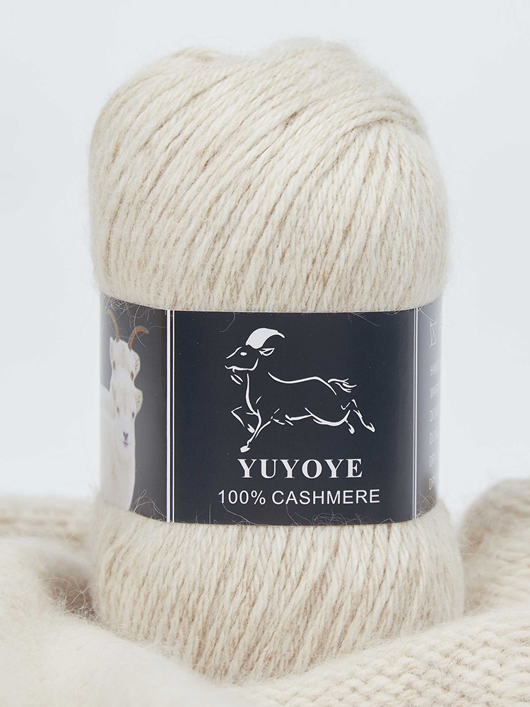 Yuyoye 100% Cashmere Yarn para tricô de luxo de 4 camadas de luxo