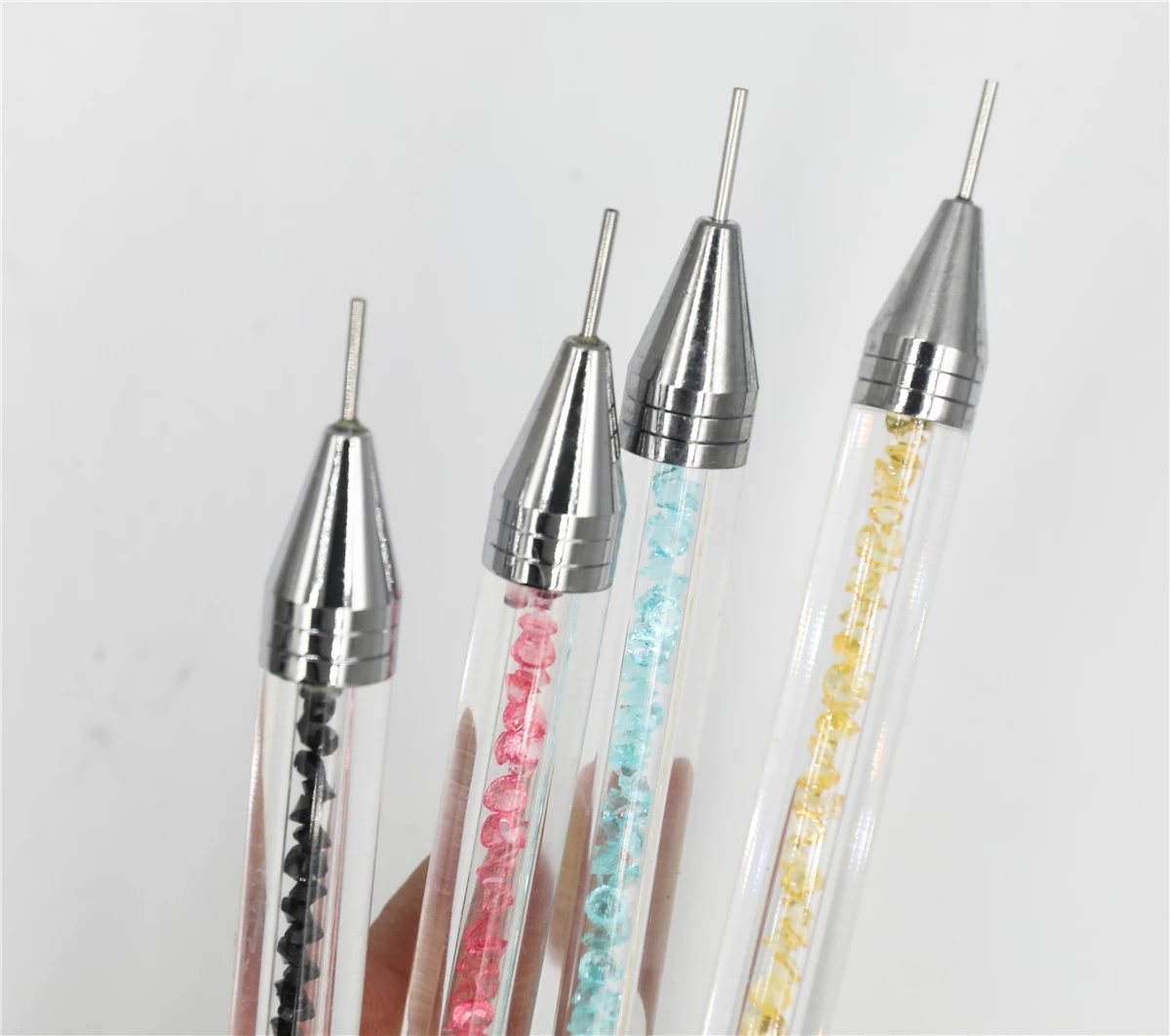 12Grid Box/Picking Nail Art Tools Picker Bleistift Stift/Diamant Malerei Stift/EU US Fast beheiztes Hotfix -Strass -Applikator -Applikatorpistole