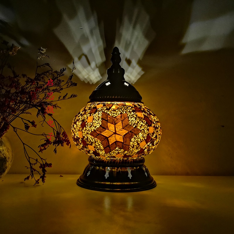 DIY Türk Mozaik Gece Işık Malzeme Paketi El yapımı masa lambası severler Çocuk Doğum Günü Hediyesi Lampara De Noche Dormitorio