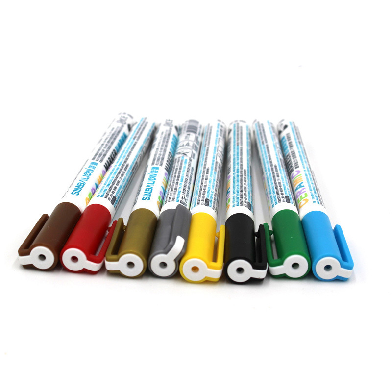 8 cores pintura de cerâmica tinta caneta de caneca impermeável à mão Pontas de caneca de caneca de desenho de caneca DIY Ferramenta DIY