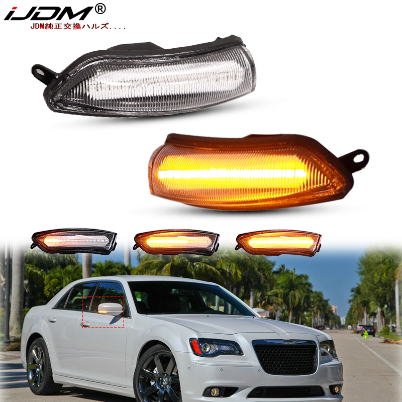 para luzes de sinal de espelho lateral Chrysler 300 de 2011-2020 Luz 68170149aa;68170148AA