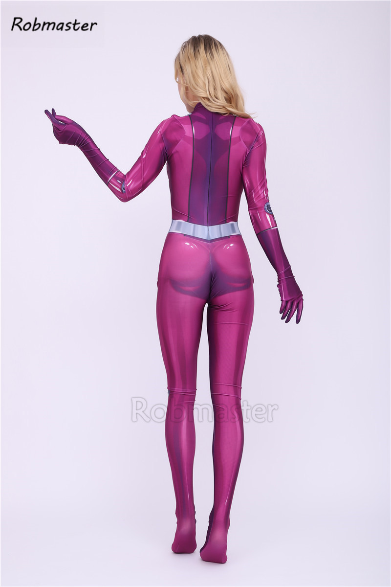 Nouveaux espions totalement Mandy Cosplay Costume Assumes de sauts zentai adultes enfants spandex pourpre de costume serré Catsuit