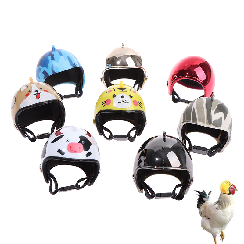 capacete de galinha de galinha pequena hard -chapéu de pato pato codorna chapéu de capacete de galinha de galinha de animal de estimação Capacete de capacete de pássaro