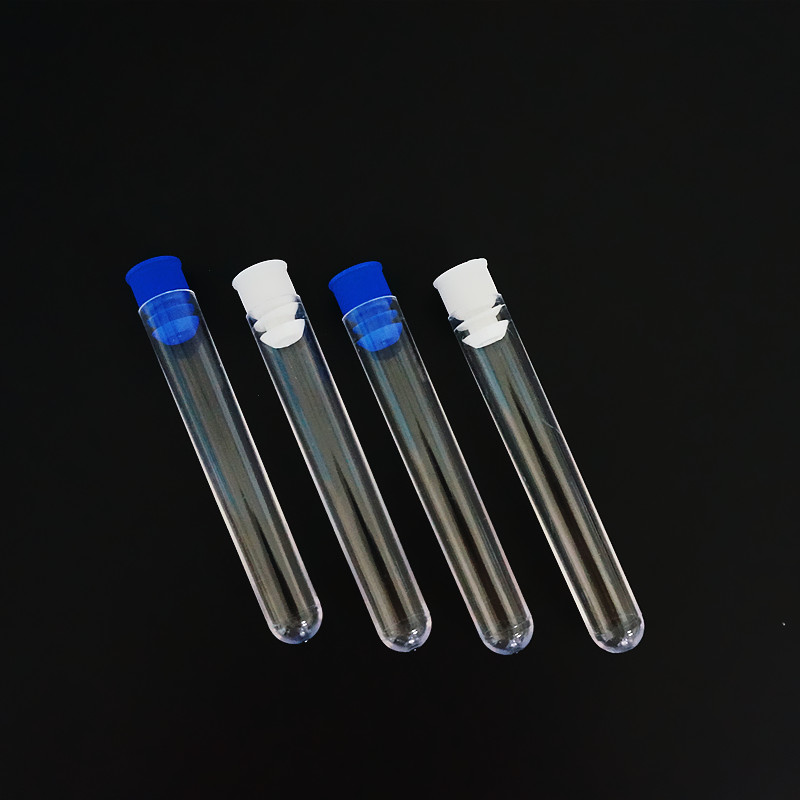 /lotto 13x78mm lab Lab Plastic Test Test Round Bottom Tube Fial with Cap Office School Laboratory Experiment Forniture