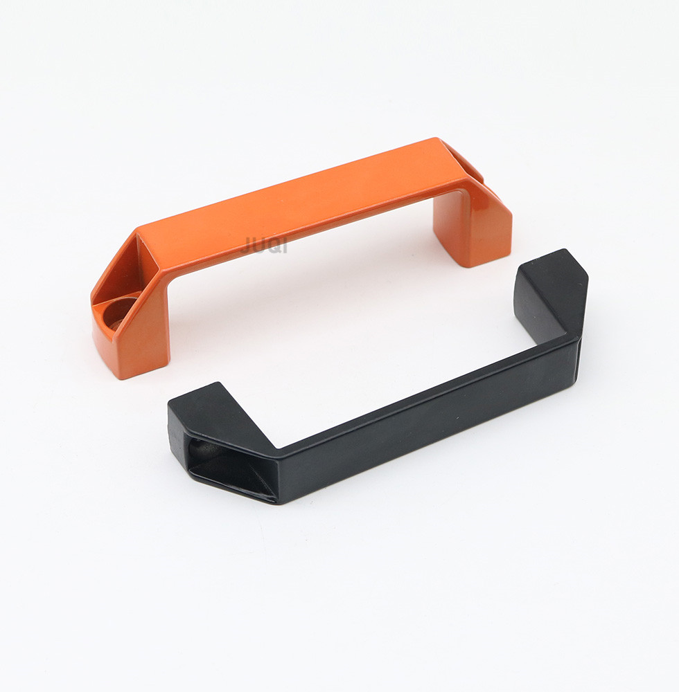 120 mm medelstora avstånd svart orange aluminiumlegering tjock handtag verktygslåda handtag skåp dörr handtag industriell utrustning handtag