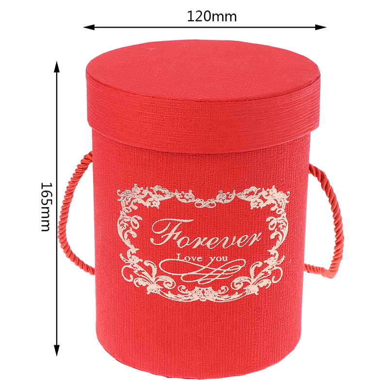 Hot Round Flower Paper Boxes Hold The Bucket Gift Packaging Box Party Gift Box Candy Bar Party Wedding Gift Storage Box