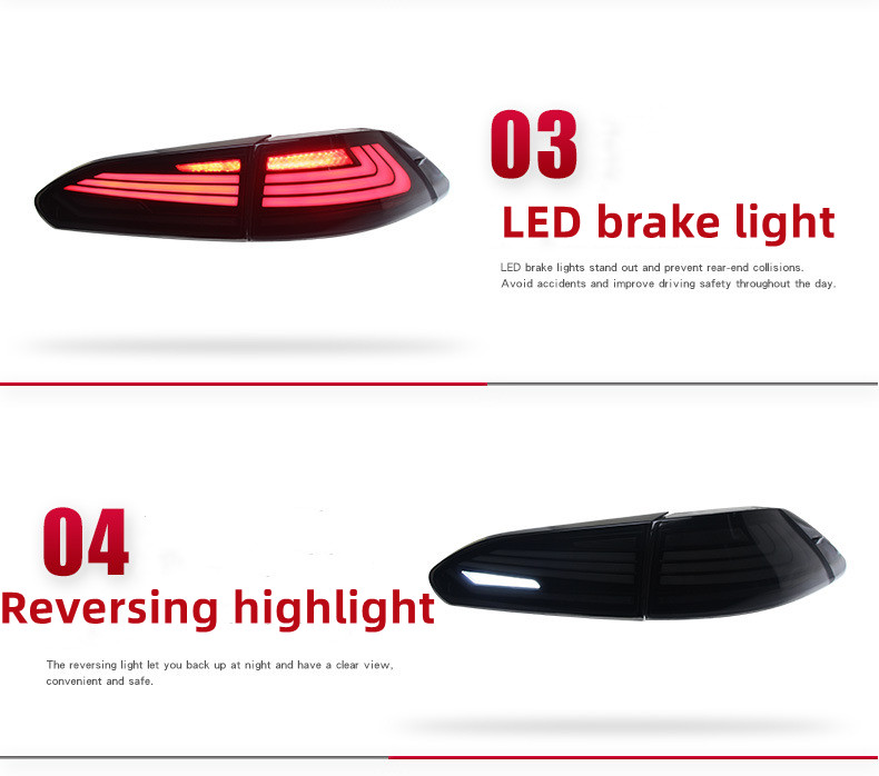 Lanternas traseiras para a Toyota Frontlander 20 22-2024 Corolla Cross Car Stop traseira Freio Turn Turn Signal Lamp Acessórios
