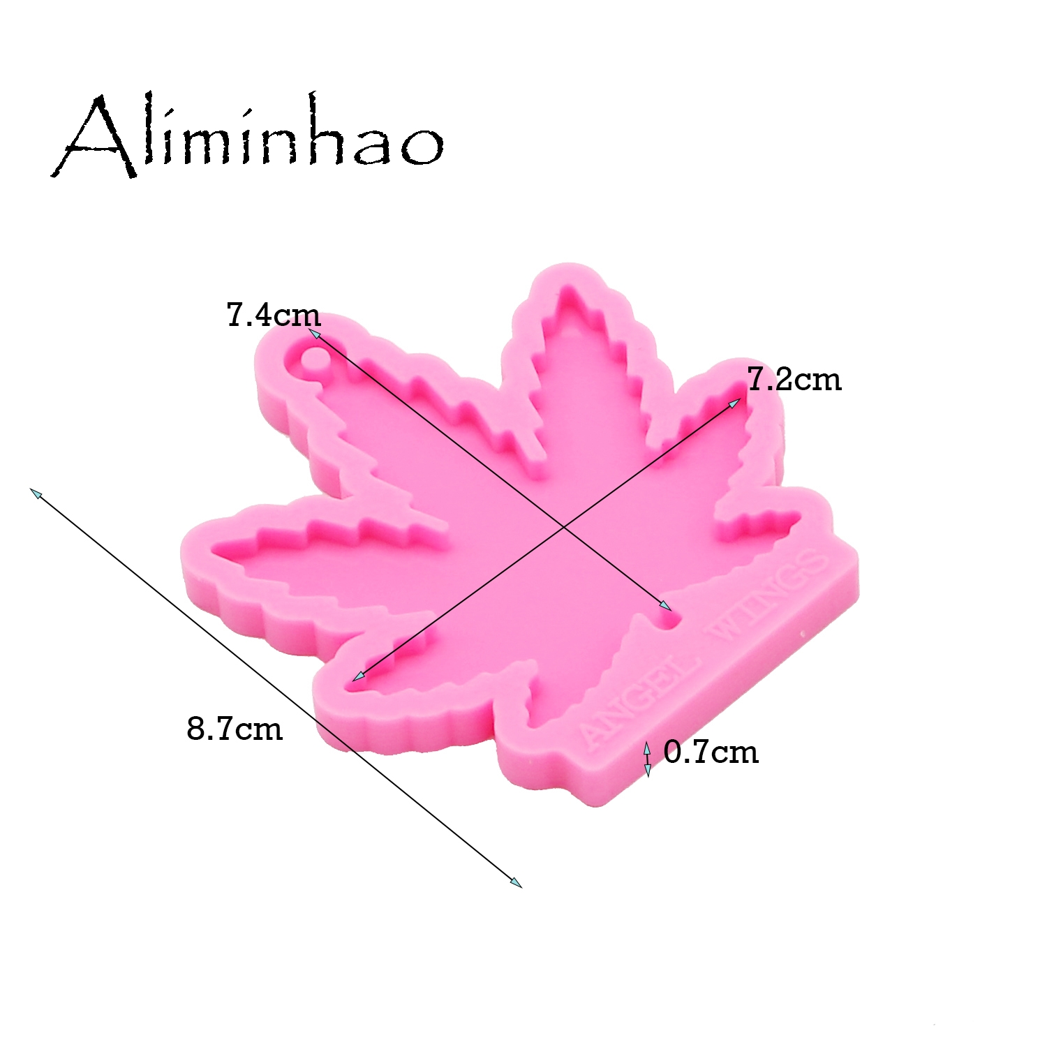 DY0155 Feuilles de feuilles d'érable brillantes Moules de silicone pour camion de bricolage Anneau de clé époxy Moule de résine Craft Couchette Custom