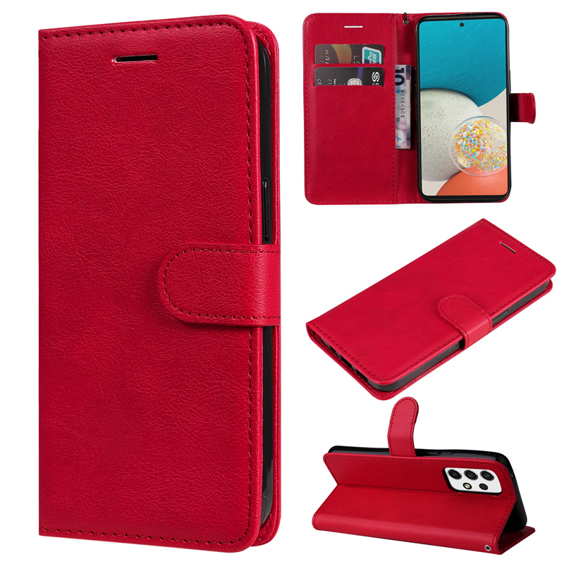 Etui in pelle di lusso su sfor Samsung Galaxy A13 A 13 4G SM-A135F A23 A53 A33 73 5G A04S COPER COPERCH SLOT Proteggi Custodia telefono cellulare