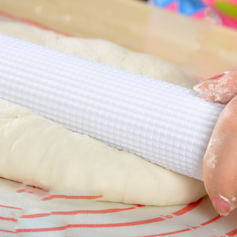 Yomdid Food Grade Abs Rolling Pin Schwimmpunkt Auspuff Roller Rolling Pin Praktischer Küchenteiggebäck zum Dekor Werkzeug