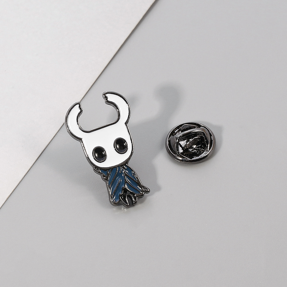 O mais novo jogo Hollow Knight esmalte o pino de lapeler de lapela Hornet Broche de Metal de Metal para homens para homens crianças