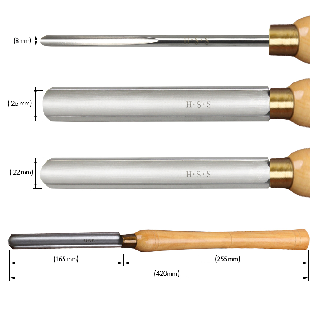 HSS Turning Turning dłuto wrzecion wrzeciona gouge narzędzia drewna drewna