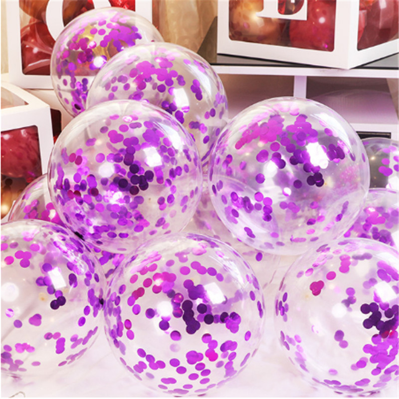 12 Zoll Rose Gold Confetti Latexballons, Babyparty, Hochzeitsdekoration, Kindergeburtstag Barty