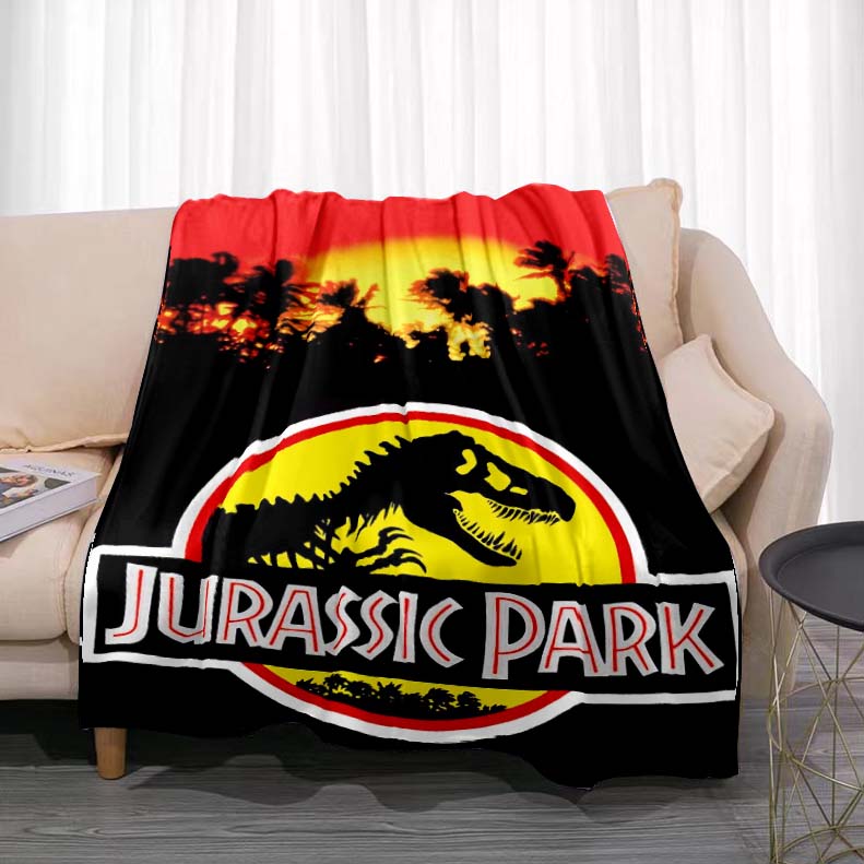 Primeval Forest Jurassic Park Throe Blanket Dinosaurios Worlds Plush Cober