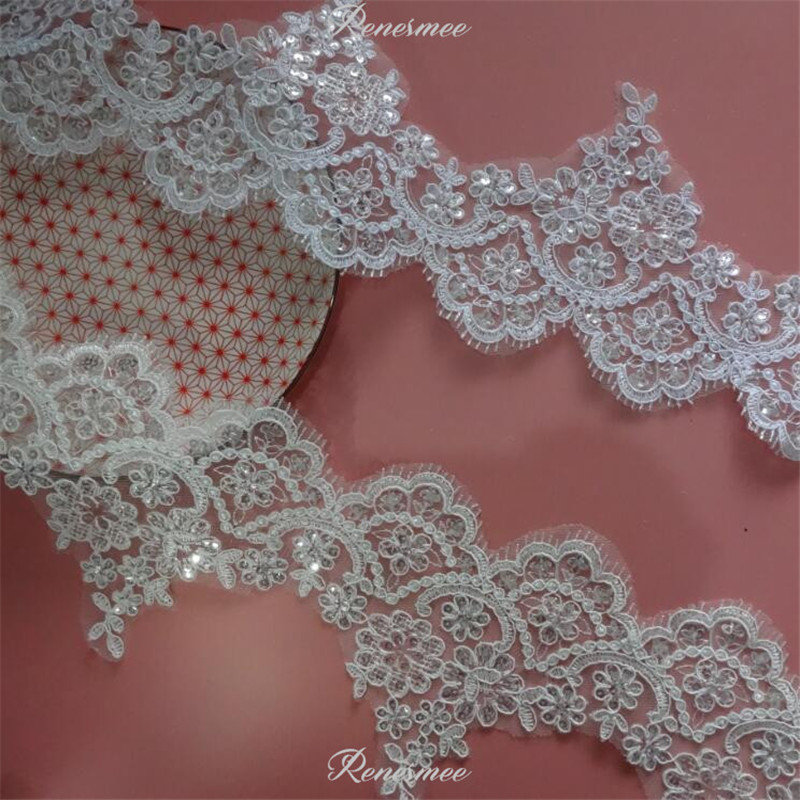 Деликатный 1y белая/слоновая шнурная ткань с блестками цветочные венеция венецианская сетчатая сетка