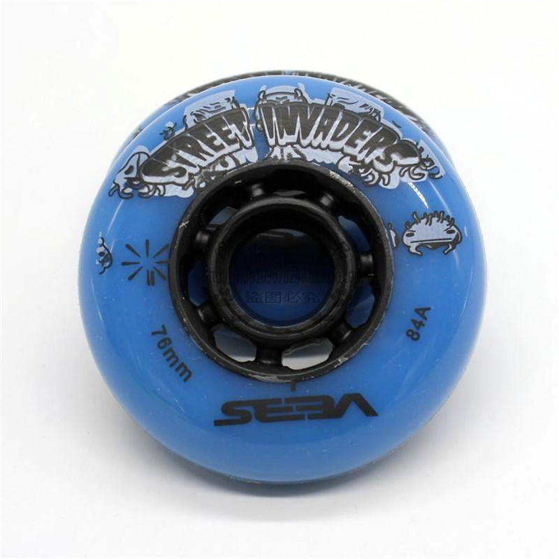 Hyper Seba Rad 80mm Black White Street Invaders Roller Skates Wheel FSK High HV HL KSJ Igor Inline Patinen Reifen 84a Slalom