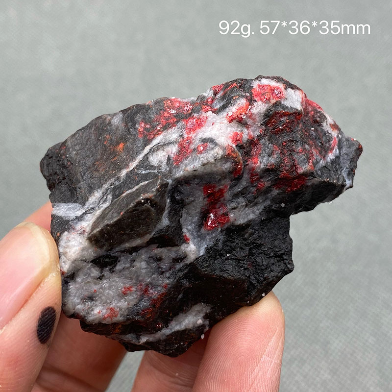 Cinnabar Stone Cinnabar Original Red Stone Heiki Crystal