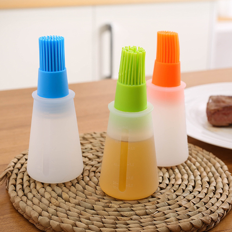 1st Oil Bottle Brush Silicone Portable Kitchen Gadgets Pakter Hög temperatur Motstånd Bakning Matlagning Barbecue Cake Tools