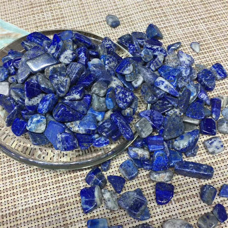 Doğal kuvars kristal lapis lazuli cipsleri yuvarlanmış taşlar iyileştiren reiki değerli taşları dekorasyon