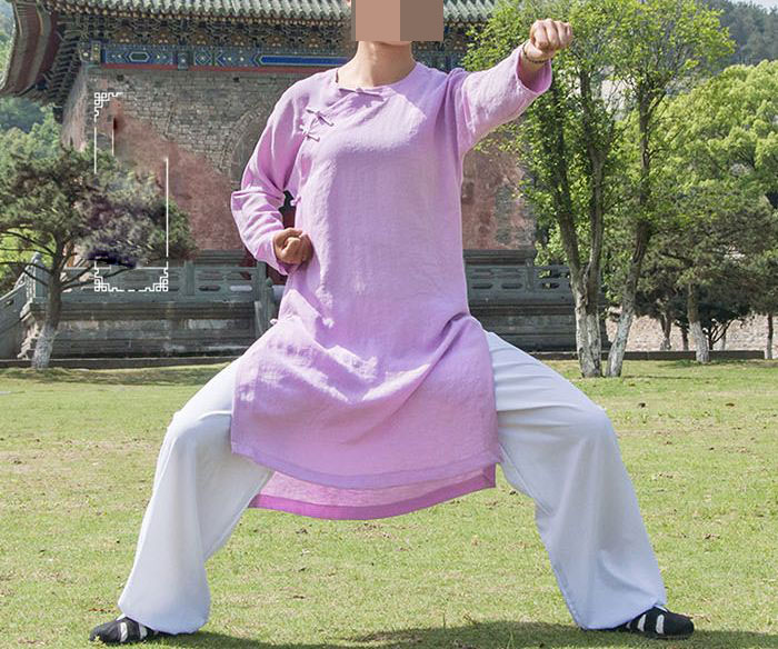 고급 리넨 중국 전통 의류 여성 타이 치트 쿵푸 무술 의류 wudang taoist 유니폼