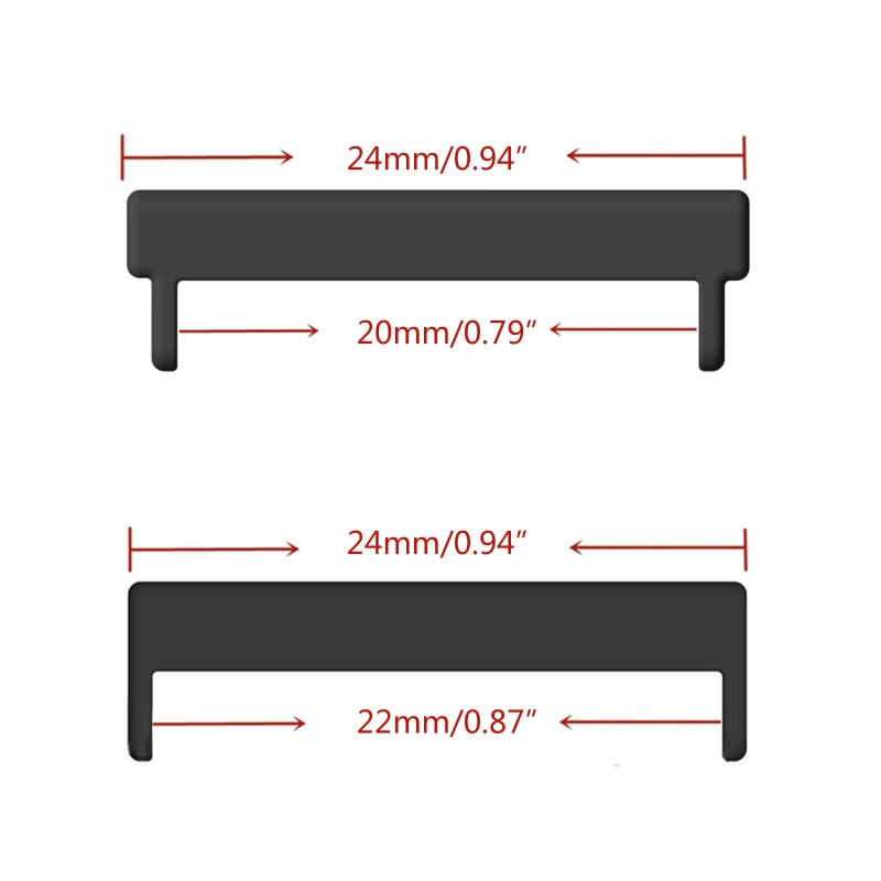 24mm To 22mm 24mm-20mm Watch Band Adapter Connectors Smart Watch Strap Accessories for Suunto 7/9/D5i