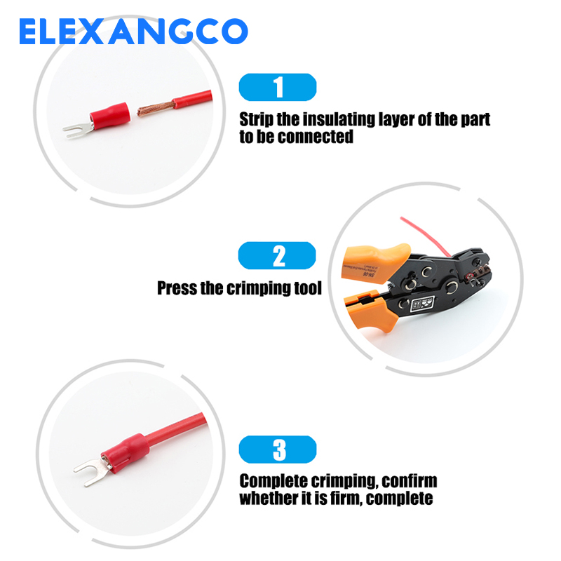 SV5.5-4 5 6 8 Cord End terminal Fork U terminal Connector Voltage terminal 12-10 AWG 4-6mm wire and cable