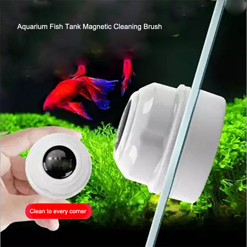 1st mini Magnetic Aquarium Tank Tools Borstar Floating Clean Glass Window Alges Scraper Cleaner Aquarium Brush Cleaning Tools