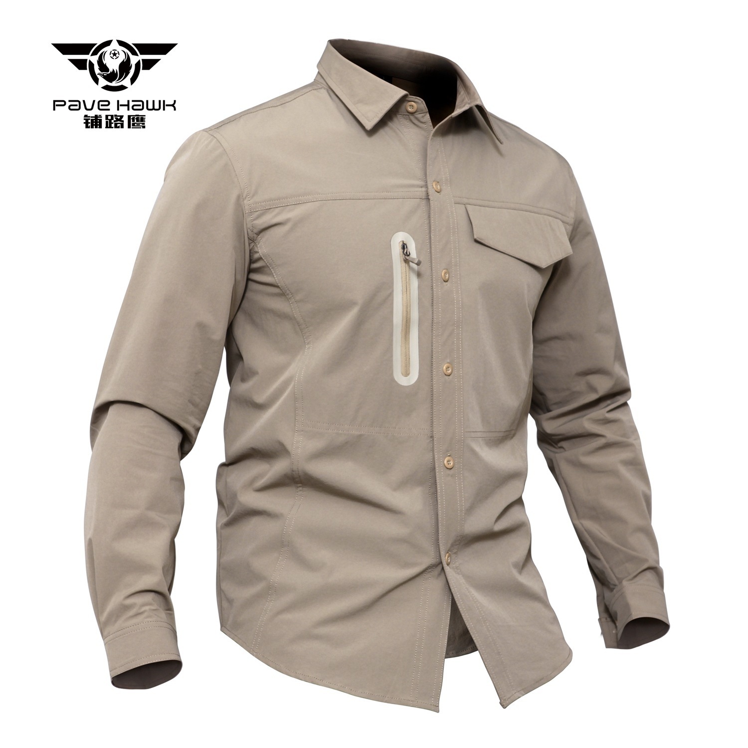 Armada ao ar livre Autumn Sports Sports respiráveis Camisa tática Men Thin Quick Dry Exército Treinando Treinamento de bolso de bolso Camisa de pesca de lapela