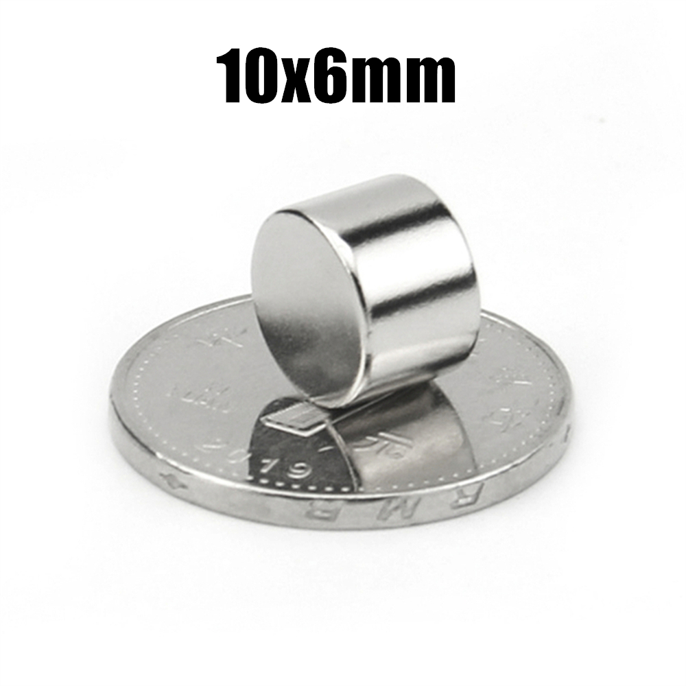 Dia 10mm superstarka magneter ndfeb neodymium tunn liten skivmagnet permanent n35