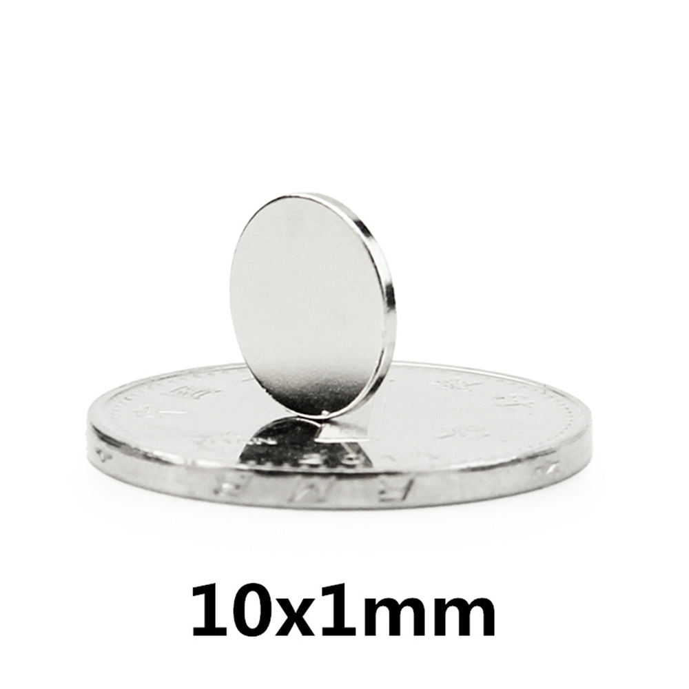 Dia 10mm superstarka magneter ndfeb neodymium tunn liten skivmagnet permanent n35